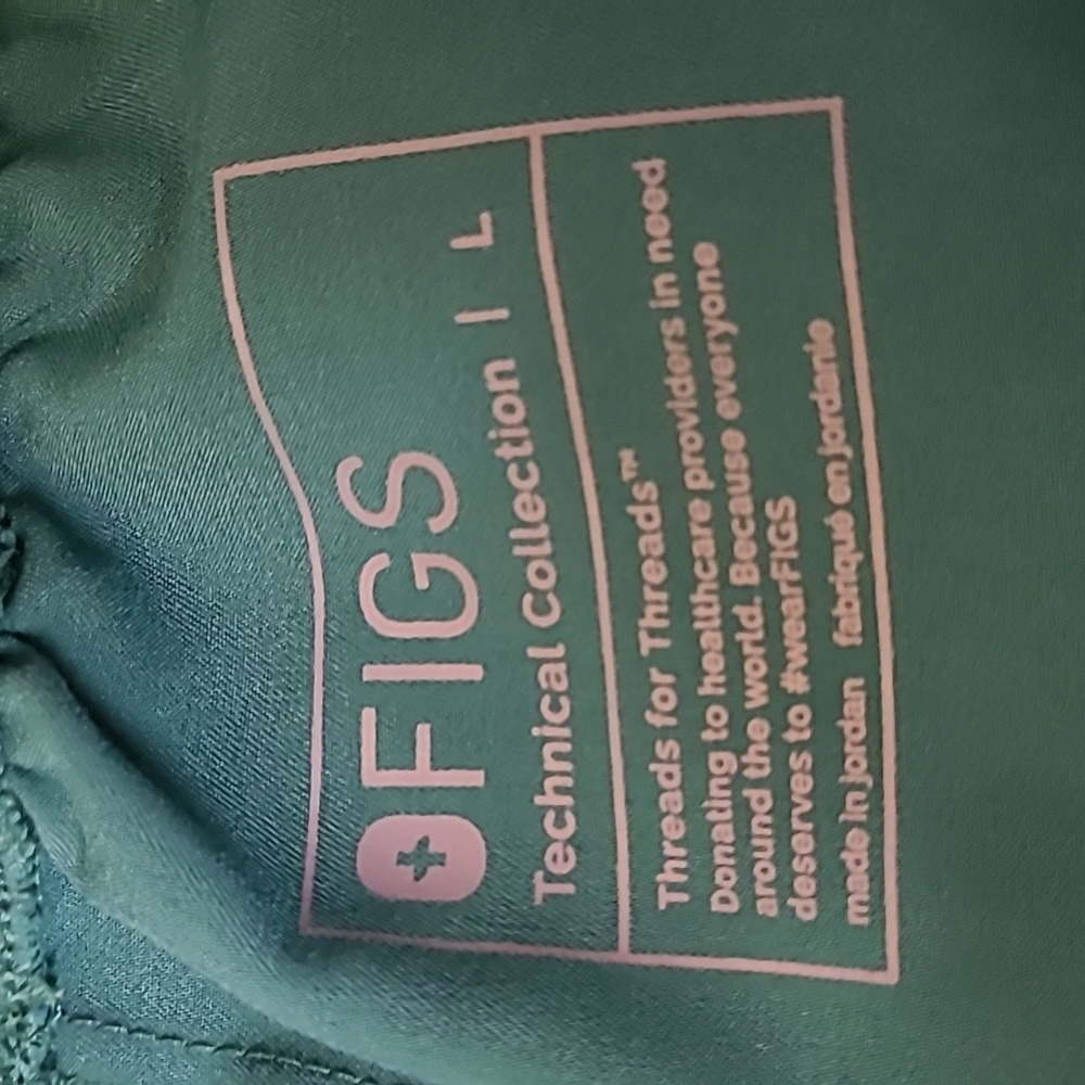 Figs Teal Women's Pants used good condition zise L. - Picture 15 of 16